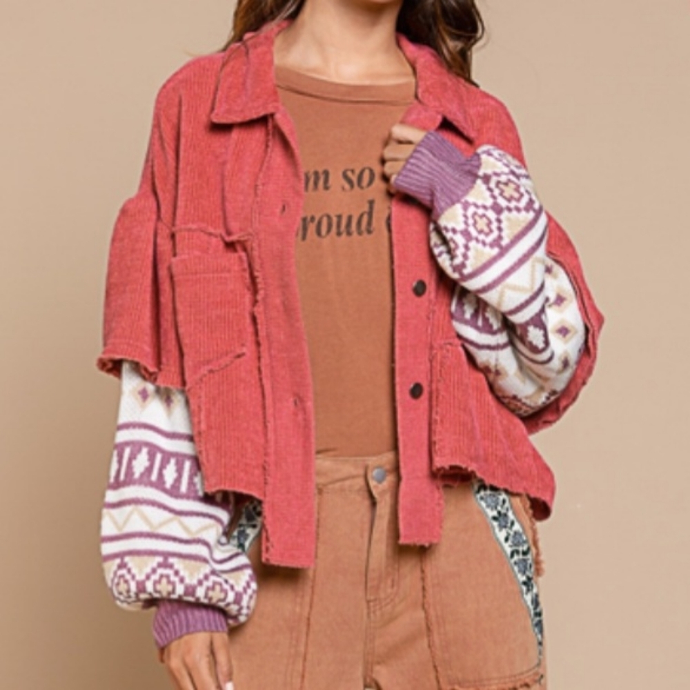 NEW POL Corduroy Hybrid Jacket